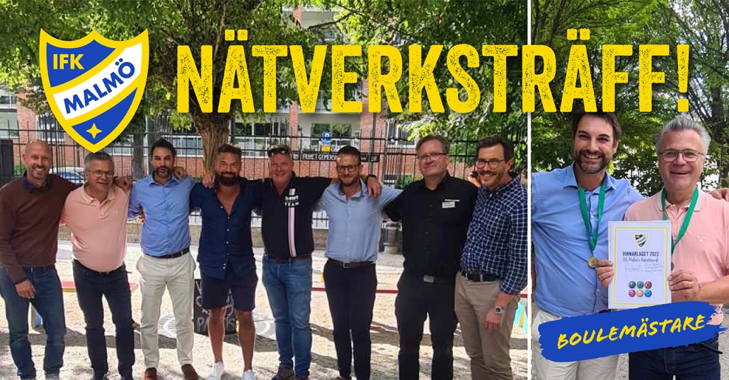 IFK Malmös nätverksträff på Boulebar i Folkets park. Foto: Boulebar